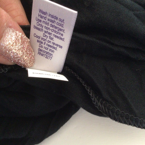 JENNIFER LOPEZ BLACK COLD SHOULDER STUDDED TOP SHIRT 1X - Picture 10 of 12